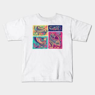 Alebrijes Animals - Mexican Pink Kids T-Shirt